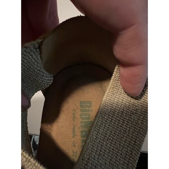 BioNatura Women's Leather Elastic Straps Crossed On Sandals Yellow/Beige Size 39 - Picture 8 of 10